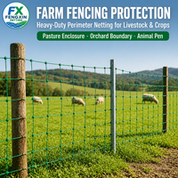 Filet de protection agricole anti-âge en polyéthylène noué, haute résistance, stabilisé aux UV, pour serres agricoles