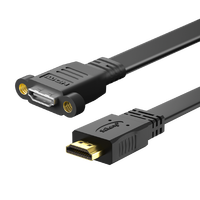 Blackmagic Design Accessoires et pièces couramment utilisés Câble Hdmi 4k Câble Hdmi plat de 3 mètres Cuivre Polybag Stock Noir pur