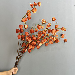 Ramo <span class=keywords><strong>de</strong></span> Plantas <span class=keywords><strong>de</strong></span> Linterna China para Decoración <span class=keywords><strong>de</strong></span> Oficina, Jardín y Hogar, Personalizable, Imitación <span class=keywords><strong>de</strong></span> Flor Artificial, Planta Artificial - Product Image 2