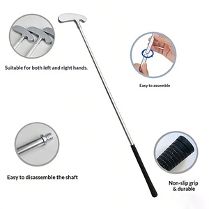 <span class=keywords><strong>Putter</strong></span> de Golf Desmontable de Tres Secciones, de Aleación de Aluminio, Doble Cara, para Práctica, Modelo ZH-P665 - Product Image 2