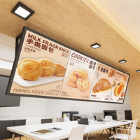 Cadre d'affichage publicitaire LED personnalisable haute luminosité résistant aux intempéries, panneau lumineux pour restaurants et menus