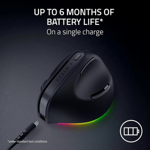Ratón Inalámbrico Vertical <span class=keywords><strong>Razer</strong></span> Pro Click <span class=keywords><strong>V2</strong></span>, 6 Botones, Diseño Ergonómico, Consejos de IA con un Clic, Batería de Larga Duración - Product Image 5