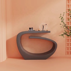Mesa de <span class=keywords><strong>Consola</strong></span> Moderna de Lujo <span class=keywords><strong>para</strong></span> Sala de Estar, Material de Hierro, Mesa de Entrada con Iluminación, Diseño Artístico Contemporáneo <span class=keywords><strong>para</strong></span> Hoteles, <span class=keywords><strong>Comedor</strong></span> y Uso Familiar - Product Image 6