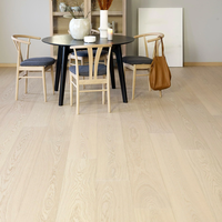 White Oak Wide Plank Indoor 12mm 13mm 14mm 15mm 20mm Hardwood Wood Flooring Solid Engineered Oak Timber Flooring