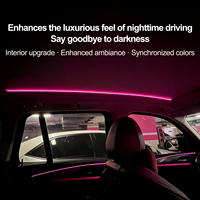 Luz ambiental LED para techo corredizo de coche, 32 colores, lámpara de ambiente, iluminación decorativa interior para BMW 2018-2021 X3/IX3
