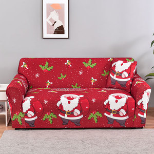 Funda de Sofá Elástica y Suave para Sala de Estar Especial de Navidad, Lavable, Decoración para el Hogar, Cubierta de Cojín de Sofá Todo Incluido - Product Image 4