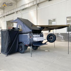 Remorque Overland pop up camping-car à toit plat tente <span class=keywords><strong>automatique</strong></span> remorques 4x4 petite <span class=keywords><strong>caravane</strong></span> <span class=keywords><strong>pliante</strong></span> top expédition <span class=keywords><strong>caravane</strong></span> popup - Product Image 2