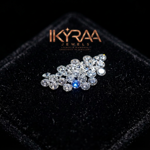 IKYRAA JEWELS Oval Cut Natural Loose <b>Diamonds</b> D Color Fancy Blue IGI Certified Laser <b>Drilled</b> Center Stone for Jewelry Making - Product Image 1