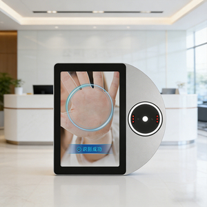 Productos de Control de Acceso con Reconocimiento Facial y de Palma Biométrica Android con Conectividad WiFi / 4G / <span class=keywords><strong>TCP</strong></span>/IP, Máquina de Control de Asistencia para Hoteles - Product Image 1