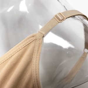 Body string basique dos ouvert, à fines bretelles réglables, sans manches, moulant, dos en T, style caraco - Product Image 2