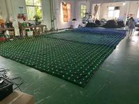 Tissu de Vision intérieure LED blanc bleu et chaud suspendu toile de fond de rideau vidéo de scène de maille de LED pour l'éclairage de scène