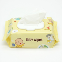 Lingettes pour bébé sans alcool, emballages individuels pour les voyages, portables pour le nettoyage des mains et du visage, logo personnalisé OEM