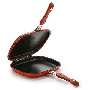 Sartén para hornear bistec de doble cara, herramienta de cocina antiadherente para barbacoa, utensilios de cocina estables, duraderos y fiables adecuados para el hogar al aire libre - Product Image 1