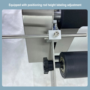 SH-50 Electric Semi-Automatic Labeling Machine for <b>Small</b> Glass Vial <b>Bottles</b> Manual Desktop Sticker Metal Packaging Motor Core - Product Image 5