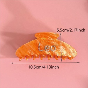 Fermacapelli a Coda di Cavallo Alta Personalizzato con Segno Zodiacale, Elegante Accessorio per Capelli da Donna, Adatto per Capelli Spessi - Product Image 6
