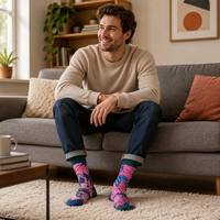 Chaussettes décontractées tendance 2026 pour hommes et femmes, collection automne, pour activités de plein air, antidérapantes, absorbant la transpiration, anti-frottement, en coton peigné