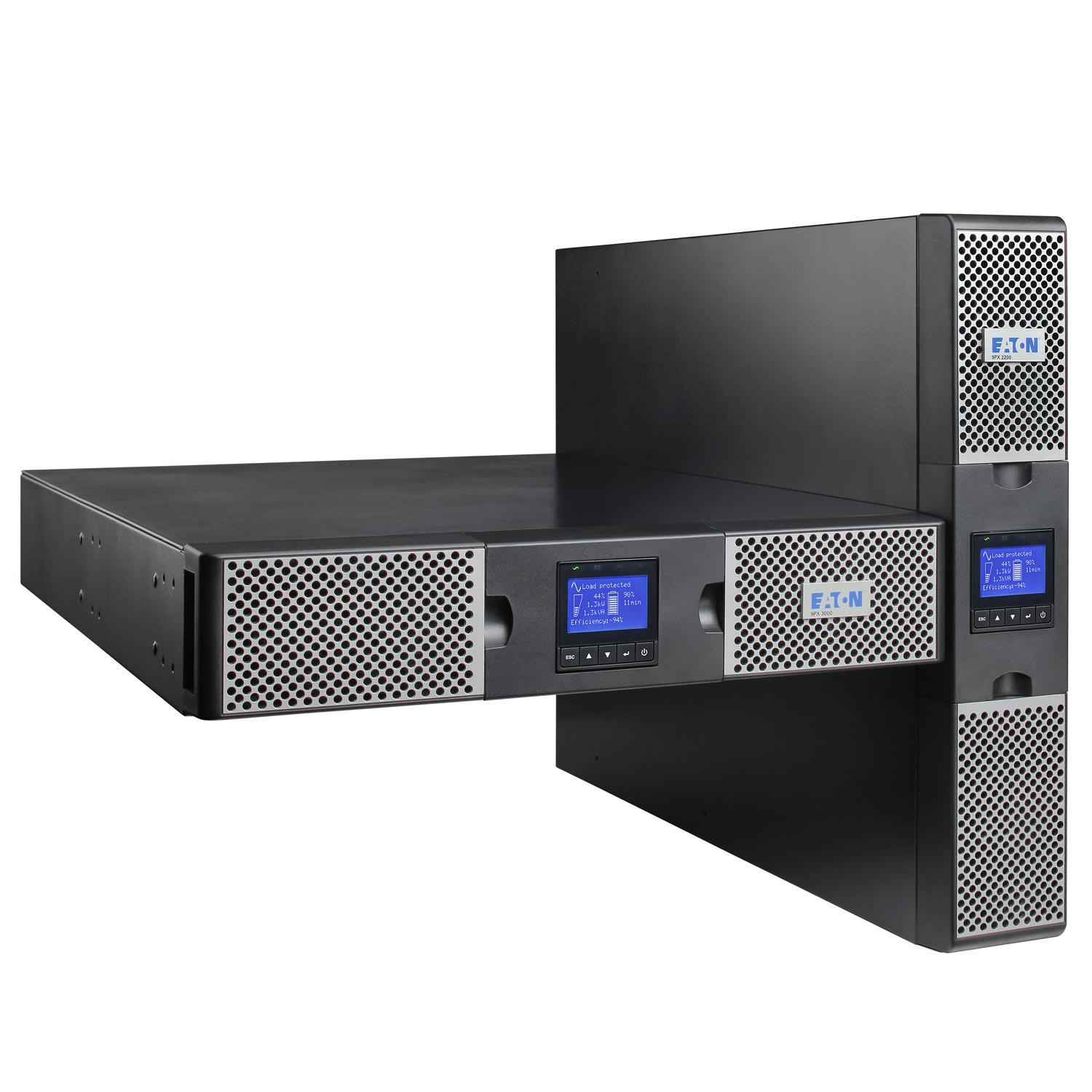 Eaton 9PX UPS 1500VA 1500 VA 2U стеллаж | Установка башни онлайн UPS 9PX1500IRT2U с 4 батареями 12V9Ah