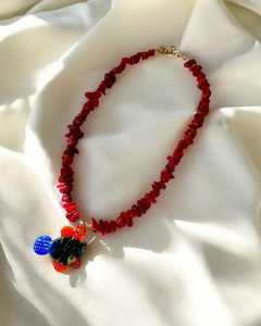 Ciondoli di pesce in resina eleganti gioielli estivi collana di perline colorate fatte a mano in pietra naturale collana girocollo con perline - Product Image 2