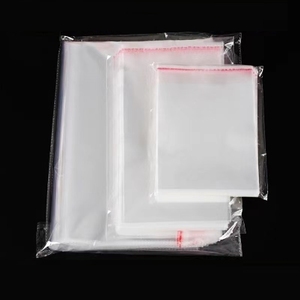 Sacs cellophane auto-scellants 100 pièces/paquet sacs à biscuits refermables transparents auto-adhésifs pour emballer les biscuits, les vêtements, les produits - Product Image 2