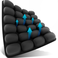 Coussin anti-escarres gonflable à pression manuelle, coussin de siège 3D anti-gravité pour le bureau, la voiture et la maison