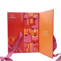 Boîte cadeau vide personnalisée pour calendrier de l'Avent de Noël, emballage de boîte mystère à compte à rebours de 12 jours avec impression offset