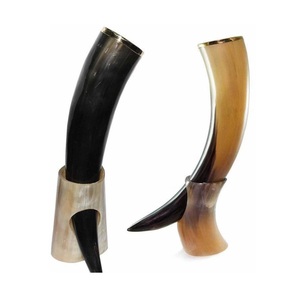 Corne à boire de bière en agate polie médiévale Viking la plus vendue Décoration animale faite à la main Différentes tailles Souvenirs naturels - Product Image 1