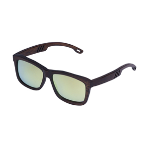 2023 Unisex Retro Custom Logo Bamboo Sunglasses Environmental Protection Timber Products Wholesale <b>Square</b> Brown Bamboo <b>Mirrors</b> - Product Image 3