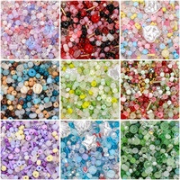 Perles de riz en verre mélangées colorées, perles en vrac pour accessoires de bijoux DIY, bracelets, chaînes de téléphone portable, fabrication artisanale pour kit de matériaux