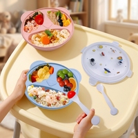 Boîte à lunch pour enfants en plastique compatible avec le micro-ondes et le four, avec logo personnalisé, boîte bento