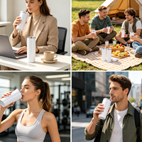 Gobelet isotherme personnalisé en acier inoxydable à double paroi de 20 oz, pour sublimation, tasse de voyage sous vide pour voiture, café chaud classique pour enfants