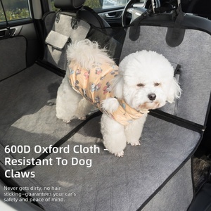 Housse <span class=keywords><strong>de</strong></span> siège <span class=keywords><strong>de</strong></span> <span class=keywords><strong>voiture</strong></span> <span class=keywords><strong>de</strong></span> luxe imperméable à carreaux détachable <span class=keywords><strong>pour</strong></span> chiens et chats, avec deux poches séparées et laisse <span class=keywords><strong>de</strong></span> sécurité en maille - Product Image 3