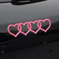 Etiqueta engomada del logotipo del corazón del amor del coche etiqueta de la cola del maletero trasero insignia emblema Calcomanía para Audi Q7 A7 A6 S3 S4 A5 A4 B5 B6 B7 B8 C6 C7 A3 Q3 Q5 TT
