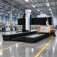 Centre d'usinage CNC à portique mobile robuste HS10042, fraiseuse de haute précision BT50 pour grandes pièces