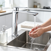 Robinet de cuisine monocommande moderne à eau chaude et froide, directement de l'usine, pour la maison et l'hôtel