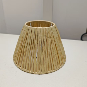 Lampada da Parete LED in Bambù Intrecciato <span class=keywords><strong>Bianco</strong></span> Naturale, Illuminazione Decorativa per Casa, Soggiorno, Camera da Letto, Corridoio - Product Image 1