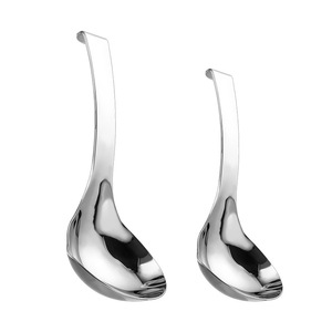 304 Stainless Steel Ladle Set 2Pc Deepened Large Head Kitchen <b>Serving</b> <b>Spoon</b> With Hook For Hot Pot And Soup - Product Image 3