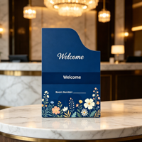 Cubierta y Funda para Tarjetas de Habitación de Hotel, Impresas en Cartón con Impresión Offset y Barnizado, con Logotipo Personalizado para Uso en Hoteles y Alojamientos