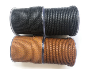 BMZ 2025 Diferentes tamaños Genuino Segunda capa Cuero Color clásico Marrón Rubio cordón trenzado sin borde teñido - Product Image 5