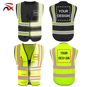 आउटडोर 5 जेब के साथ सुरक्षात्मक Workwear उच्च दृश्यता चिंतनशील सुरक्षा बनियान - Product Image 1