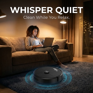 Robot aspirateur et serpillière silencieux 3 en 1 pour usage domestique, robot de nettoyage intelligent 1000Pa - Product Image 4