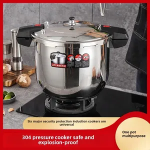 <span class=keywords><strong>Olla</strong></span> <span class=keywords><strong>a</strong></span> presión de acero inoxidable de gran capacidad, segura para uso en estufas para enlatar y Guisar - Product Image 3