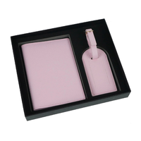 Porte-passeport en cuir X418, porte-billets de voyage simple, sac multifonctionnel pour passeport, étiquette de bagage, coffret cadeau