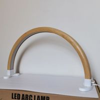 Lampe à ongles LED en forme de U de haute qualité, design en bois grainé, éclairage demi-lune, lumière de remplissage, outils de manucure en plastique de bureau, utilisation beauté