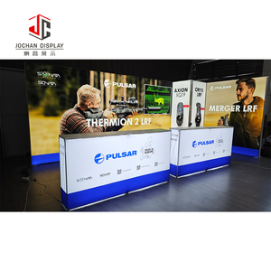 Fabrika taşınabilir ticaret gösterisi 10x10 standında raflar ile ürünler kumaş ışık kutusu fuar görüntülemek için - Product Image 4