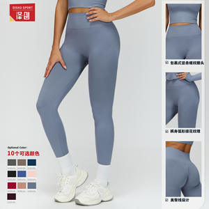 Pantalones de Yoga de Cintura Alta Zechuang para Mujer, Leggings Deportivos de Nailon y Spandex sin Costuras, para Ejercicio, Fitness y Running, DCK7725 - Product Image 3