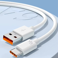 Cable USB-C de 66W para iPhone, Cable de Carga Súper Rápida Tipo-C de 6A, Cable USB para iPhone y Teléfonos Móviles