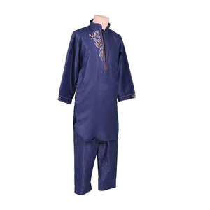 Tela islámica brillante Boy <span class=keywords><strong>Kaftan</strong></span> 2 piezas con Pantalon Jalabiya Tamaño 30-52 Tamaño - Product Image 4