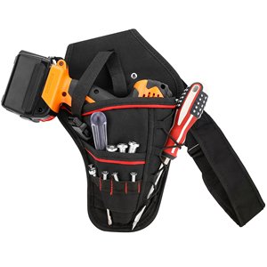 Funda para taladro de impacto, soporte para taladro, bolso de muñeca portátil, bolso de hombro con correa desmontable, cinturón, herramienta eléctrica - Product Image 6