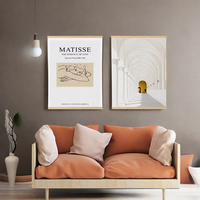 Cadre magnétique pour affiches en MDF couleur bois – Aimants pour murs, impressions, toiles, œuvres d'art, peintures