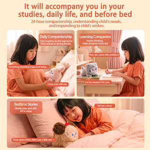 Peluche Jopark Odm Kawaii Panda Bianco AI con Chat GPT, Modello PO, Dialogo Multilingue, Giocattolo Intelligente, <span class=keywords><strong>Regalo</strong></span> Speciale <span class=keywords><strong>per</strong></span> Amici - Product Image 3